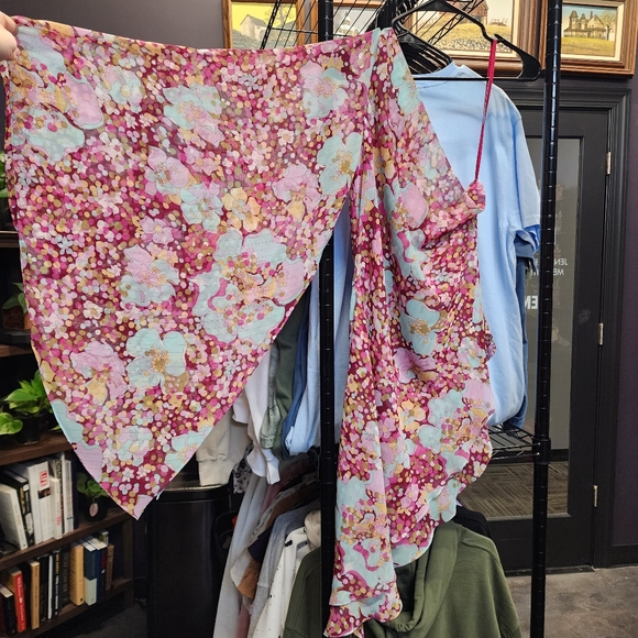 VIEW One Shoulder Assymetric Ruffle Blouse M - Picture 2 of 5